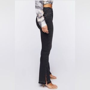 High-Rise Split Flare Jeans